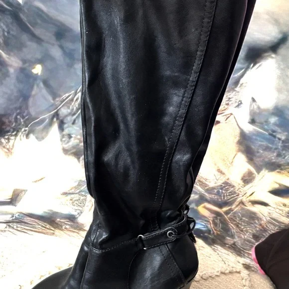 Nine West Black Over the Knee Boots - Picture 4 of 5